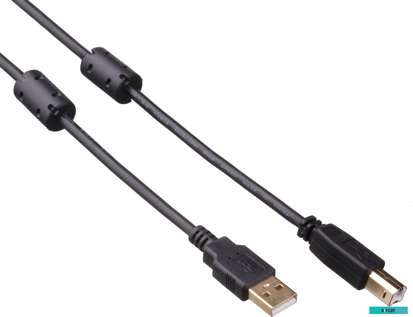 Кабель ExeGate USB 2.0 Pro AM-BM 3м 2 фильтра [EX138947RUS]