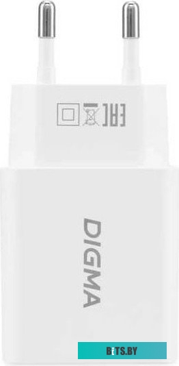 DGW2D0F110WH Сетевое зар./устр. Digma DGW2D 20W 3A+1A (PD+QC) USB-C/USB-A универсальное белый (DGW2D0F110WH)