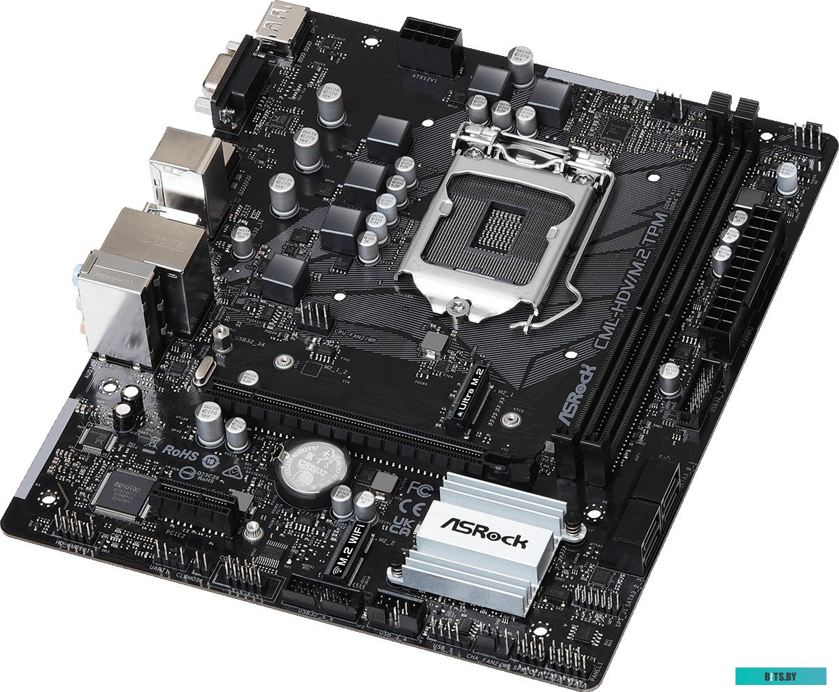 Материнская палата ASRock CML-HDV/M.2 TPM R2.0