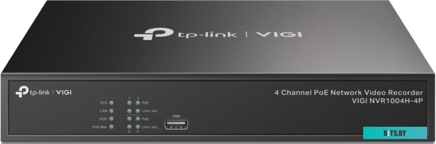 Видеорегистратор TP-Link VIGI NVR1004H-4P