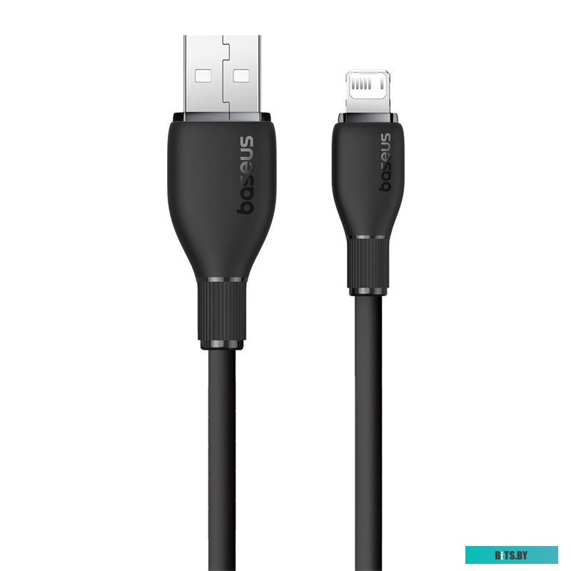 P10355700111-00 Baseus Pudding Series Fast Charging Cable 2.4A USB Type-A - Lightning (1.2 м, черный)