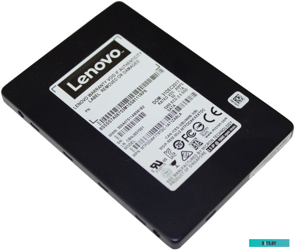 Твердотельный накопитель ThinkSystem PM883 4XB7A10197.