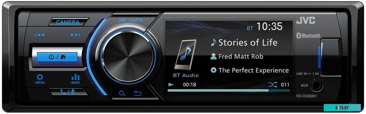 USB-магнитола JVC KD-X560BT
