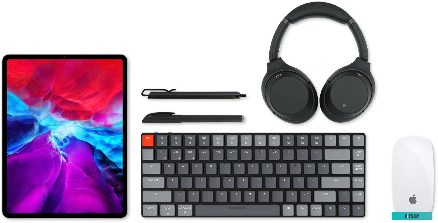 Клавиатура беспроводная механическая Keychron K3, Bluetooth, RGB, Red Switch, Черный/Серый K3E1