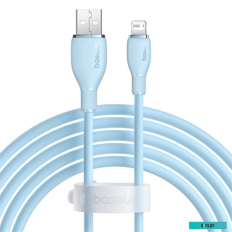 Кабель Baseus Pudding Series USB Type-A - Lightning (2 м, голубой) 