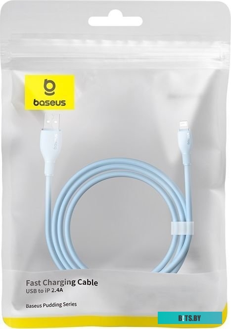 Кабель Baseus Pudding Series USB Type-A - Lightning (2 м, голубой) 