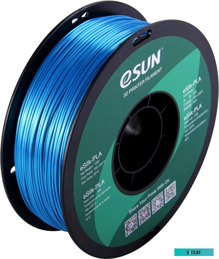 Т0030634 eSUN eSilk PLA 1.75 мм 1000 г (зеленовато-голубой)