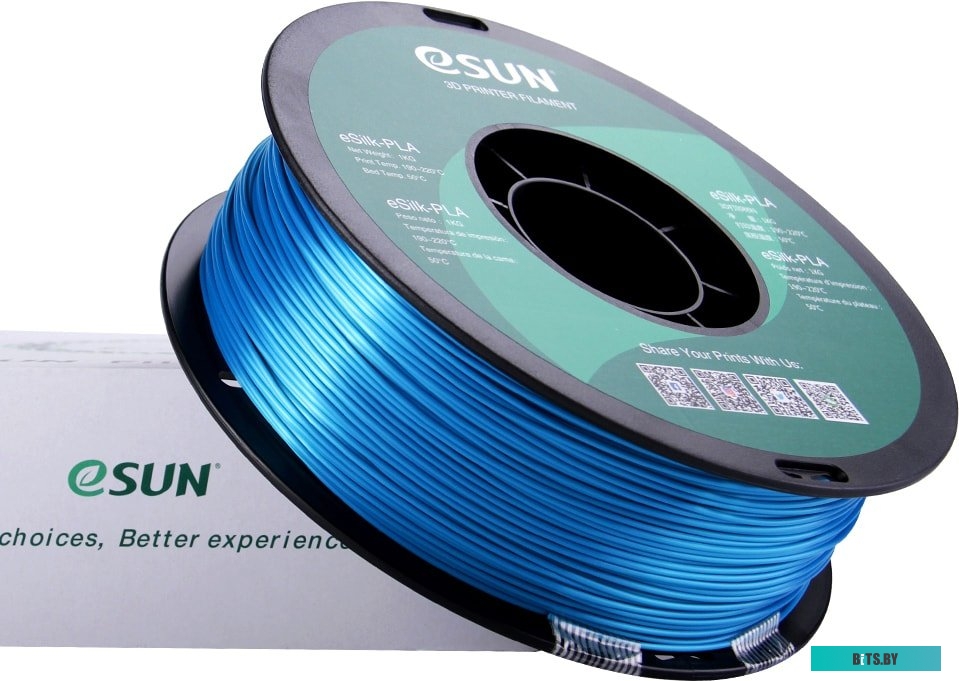 Т0030634 eSUN eSilk PLA 1.75 мм 1000 г (зеленовато-голубой)