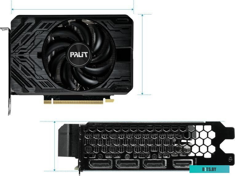 Видеокарта Palit GeForce RTX 4060 Ti StormX 8GB GDDR6 NE6406T019P1-1060F
