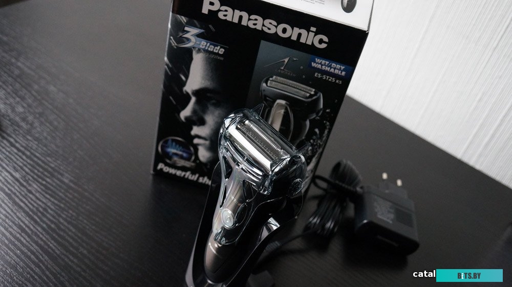 ES-ST25KS820 Бритва сетчатая Panasonic ES-ST25KS820 реж.эл.:3 питан.:аккум. коричневый/черный