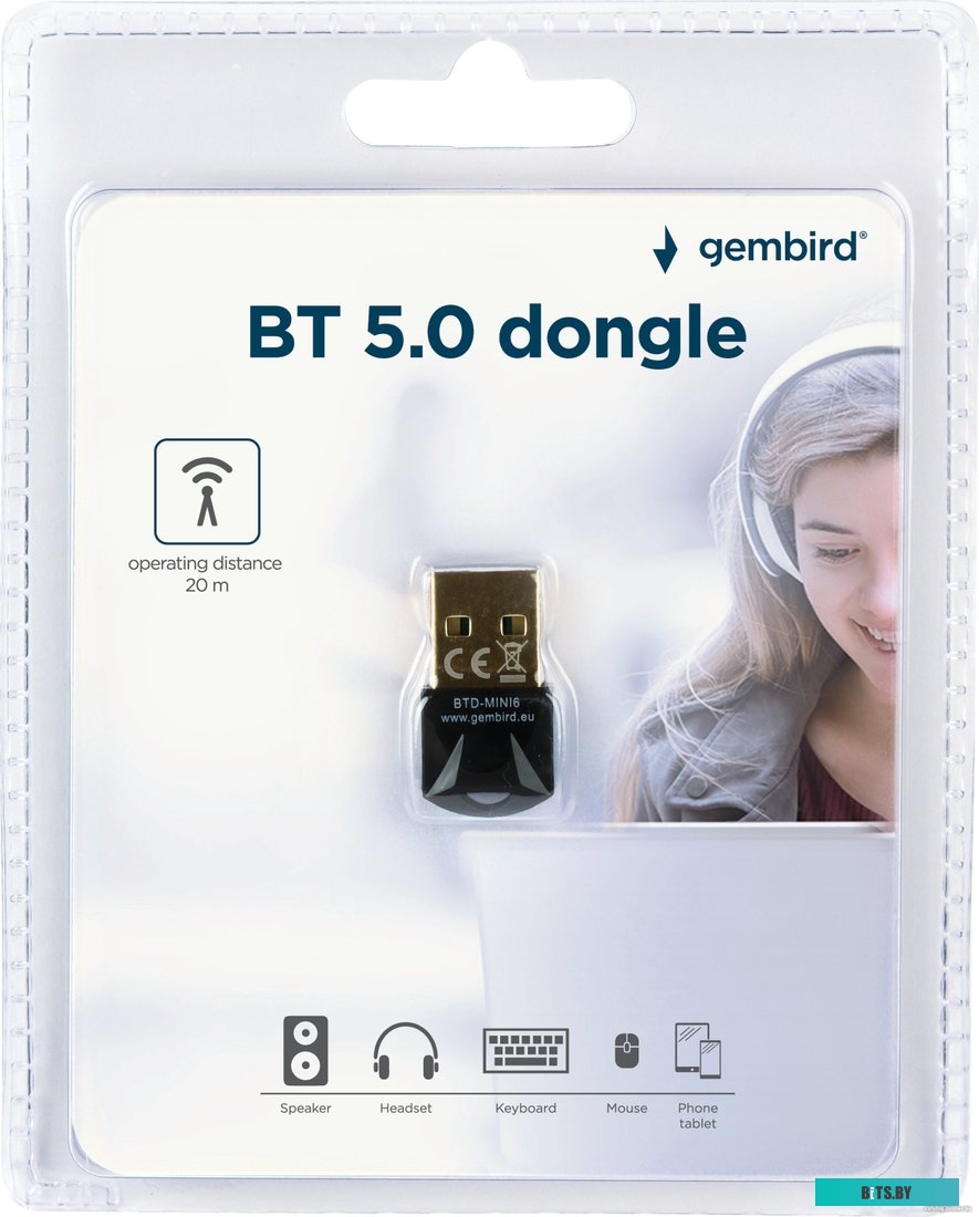 Адаптер Bluetooth Gembird BTD-MINI6