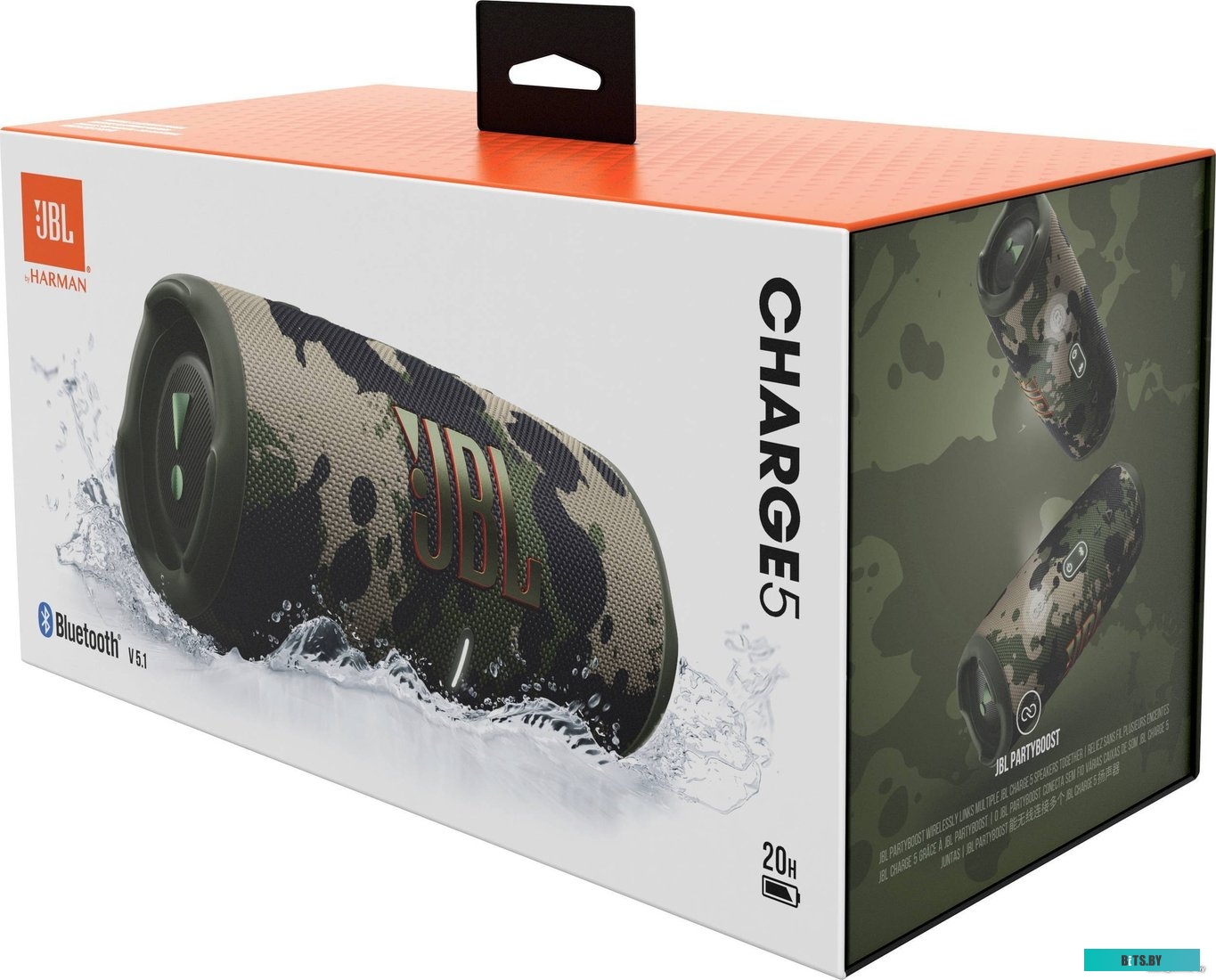 Беспроводная колонка JBL Charge 5 (камуфляж) <JBLCHARGE5SQUAD>