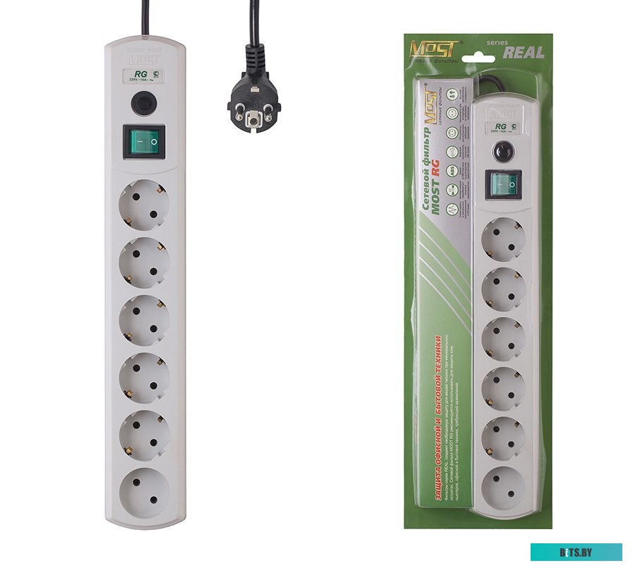 Сетевой фильтр (удлинитель) Most АRG 5 м (белый)