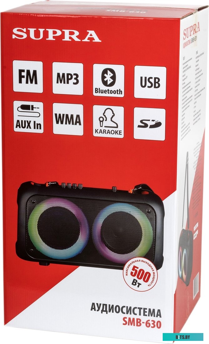 Минисистема Supra SMB-630 черный 70Вт FM USB BT SD