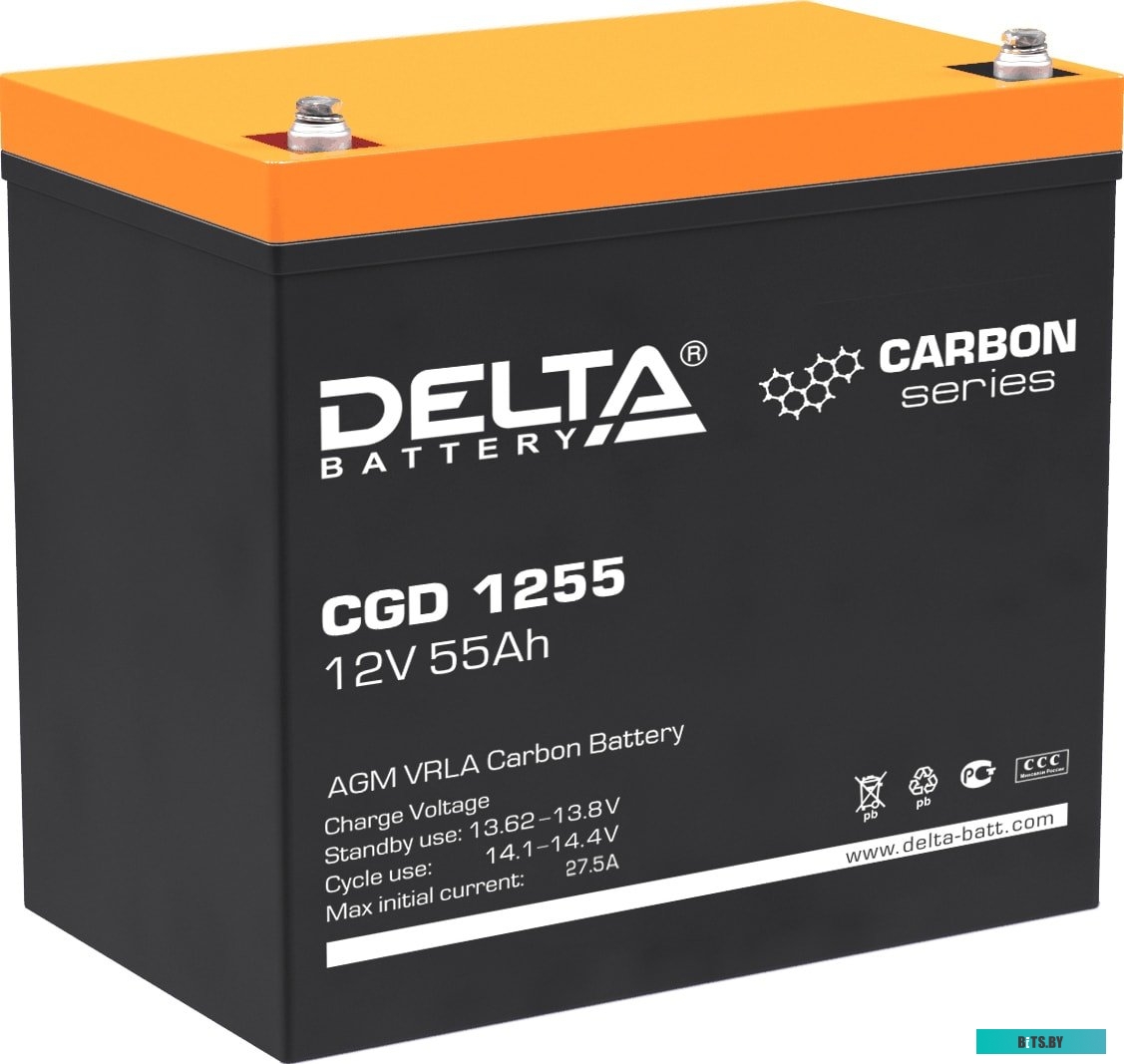 Аккумуляторная батарея Delta CGD 1255 (12В/55 А·ч)