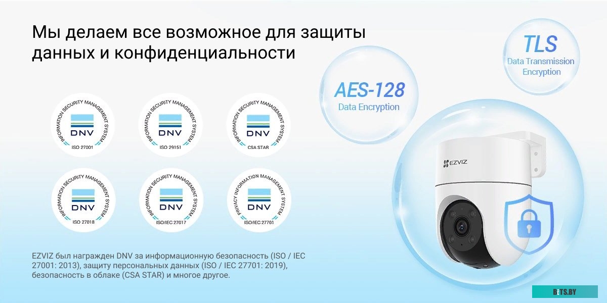 CS-H8C(1080P) Камера видеонаблюдения IP Ezviz CS-H8С (1080P) 4-4мм цв. корп.:белый
