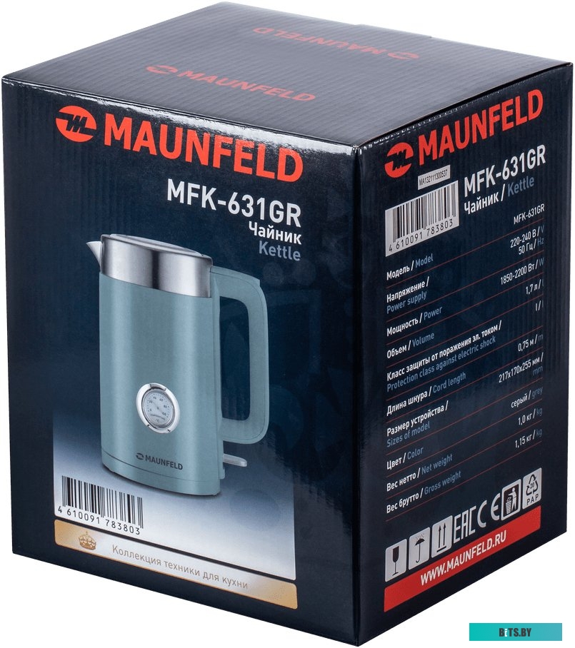 Электрочайник MAUNFELD MFK-631GR <КА-00016459>