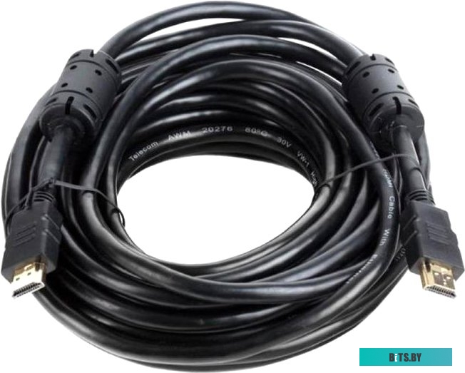 Кабель Telecom CG511D-10M HDMI to HDMI (19M - 19M) вер. 1.4b, 2 фильтра, 10м