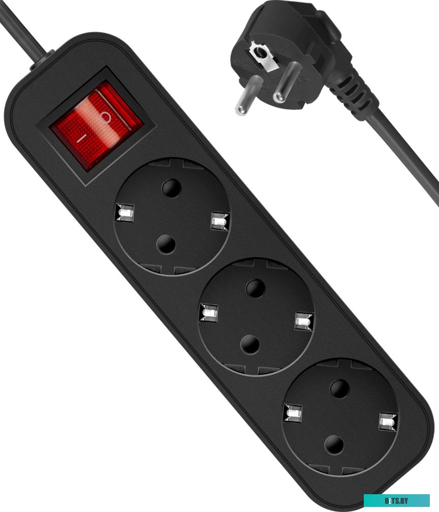 Удлинитель Defender G350 (5 м, черный) <99335>