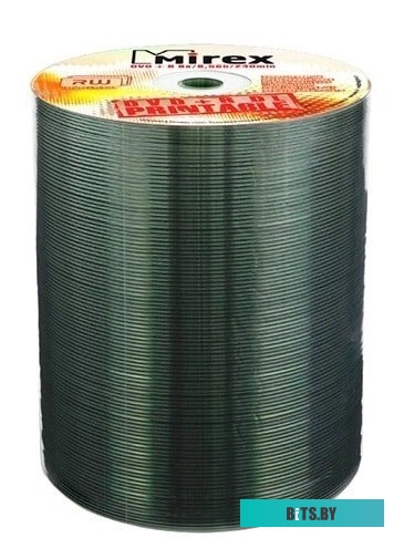 Диск DVD+R Mirex 8.5 Gb, 8x, Cake Box (10), Ink Printable, Dual Layer (10/300)