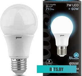 102502207 Упаковка ламп LED GAUSS E27,  шар, 7Вт, 10 шт. [102502207]