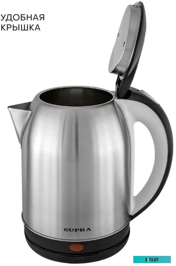 KES-1824 Чайник электрический Supra KES-1824 1.8л. 1500Вт серебристый/черный (корпус: нержавеющая сталь)