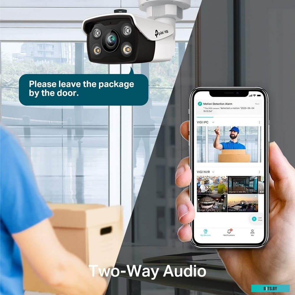 VIGI C330(2.8mm) Камера IP 3MP Outdoor Full-Color Bullet Network Camera