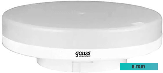 10849262 Лампа светодиодная Gauss Basic 10849262 5.5Вт цок.:GX53 таблетка 180B 4100K св.свеч.бел.нейт. (упак.:10шт)