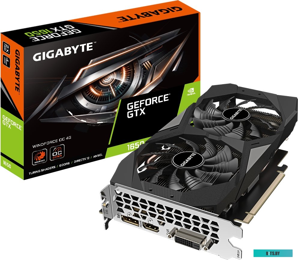 Видеокарта Gigabyte GeForce GTX 1650 D6 WINDFORCE OC 4G GV-N1656WF2OC-4GD 3.0