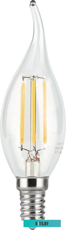 104801209 Лампа светодиодная Gauss Filament 9Вт цок.:E14 свеча 220B 4100K св.свеч.бел.нейт. CF35 (упак.:1шт) (104801209)