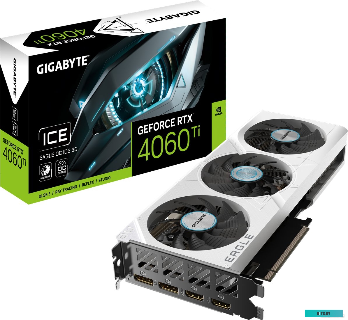 Видеокарта Gigabyte GeForce RTX 4060 Ti Eagle OC Ice 8G GV-N406TEAGLEOC ICE-8GD