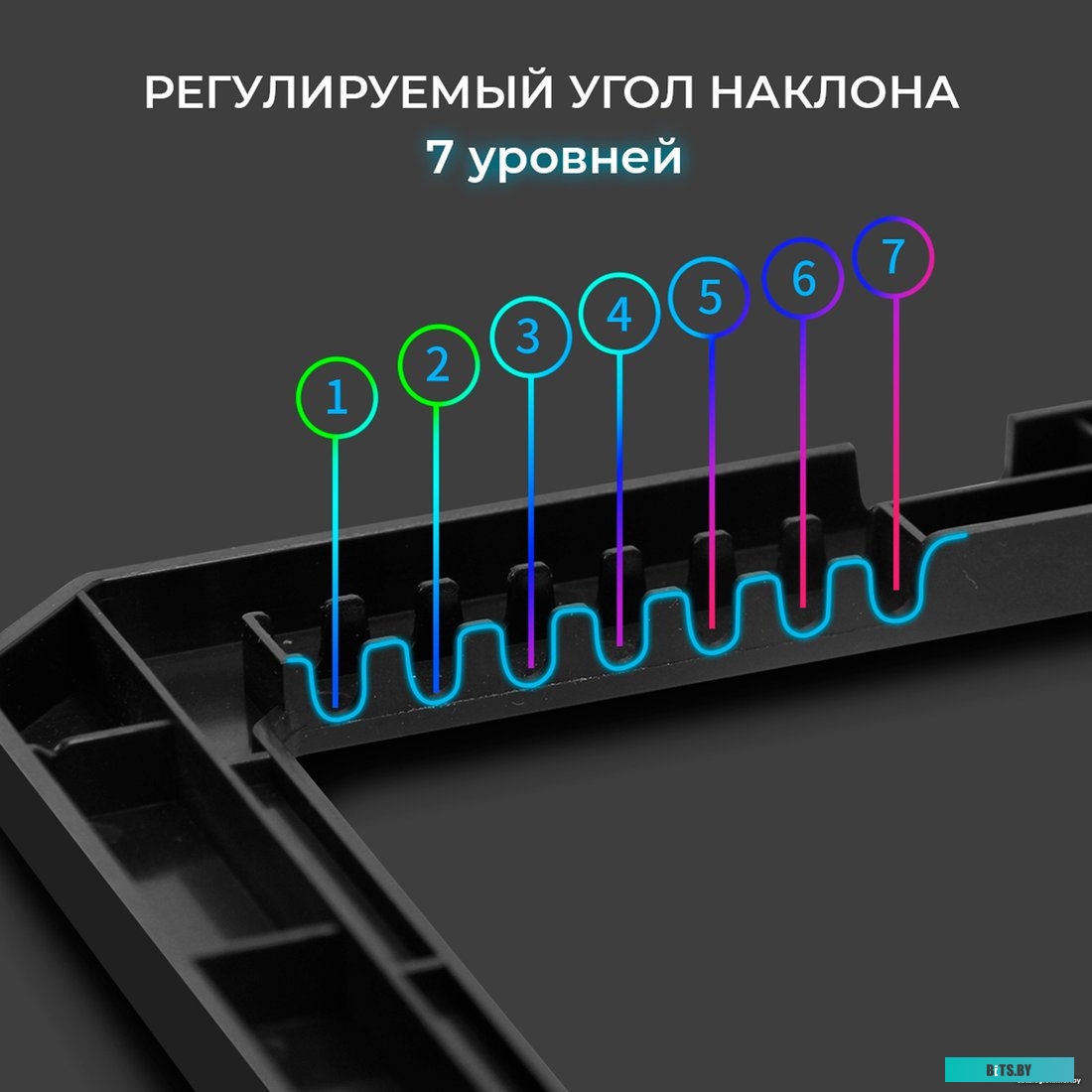 Подставка для ноутбука Evolution LCS-06 RGB 4812755006727