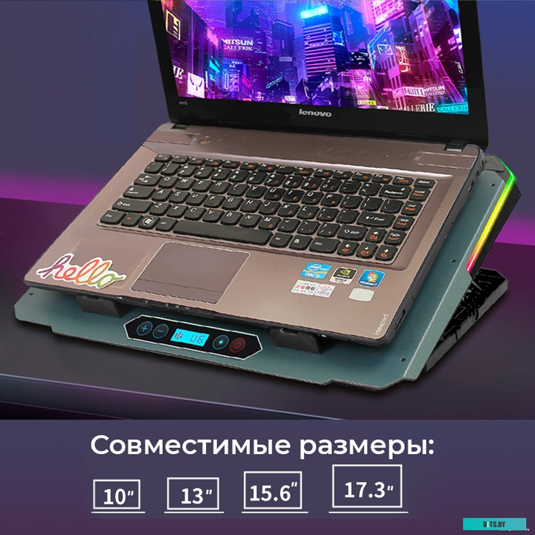 Подставка для ноутбука Evolution LCS-06 RGB 4812755006727