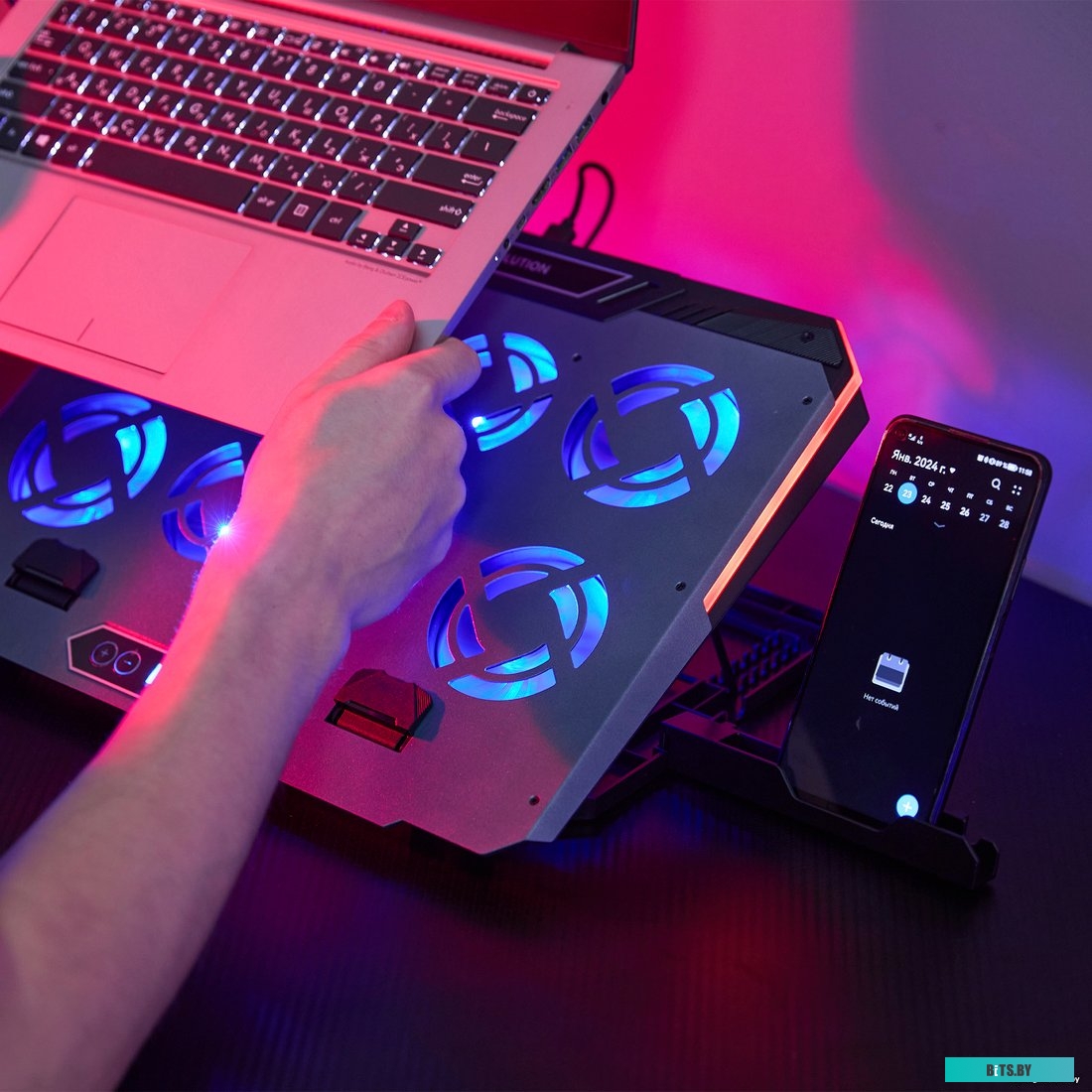 Подставка для ноутбука Evolution LCS-06 RGB 4812755006727