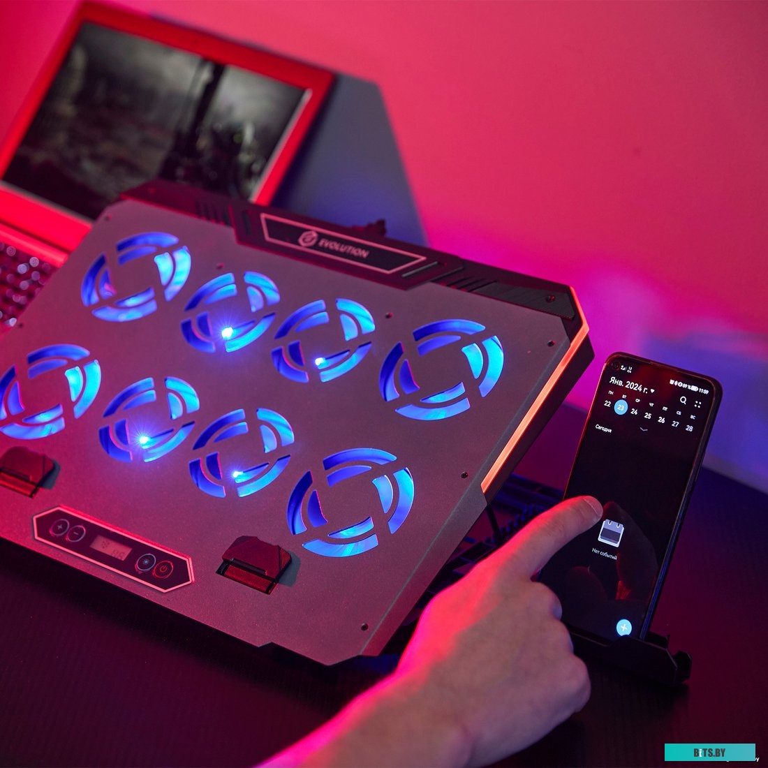 Подставка для ноутбука Evolution LCS-06 RGB 4812755006727