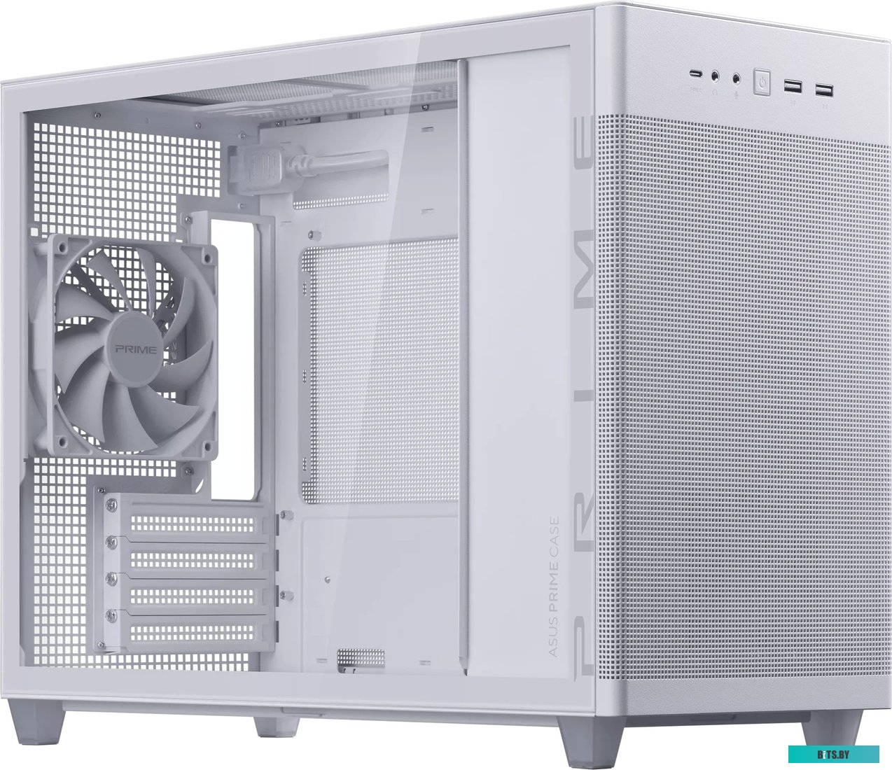 Корпус Asus AP201 PRIME CASE TG WHITE 90DC00G3-B39010