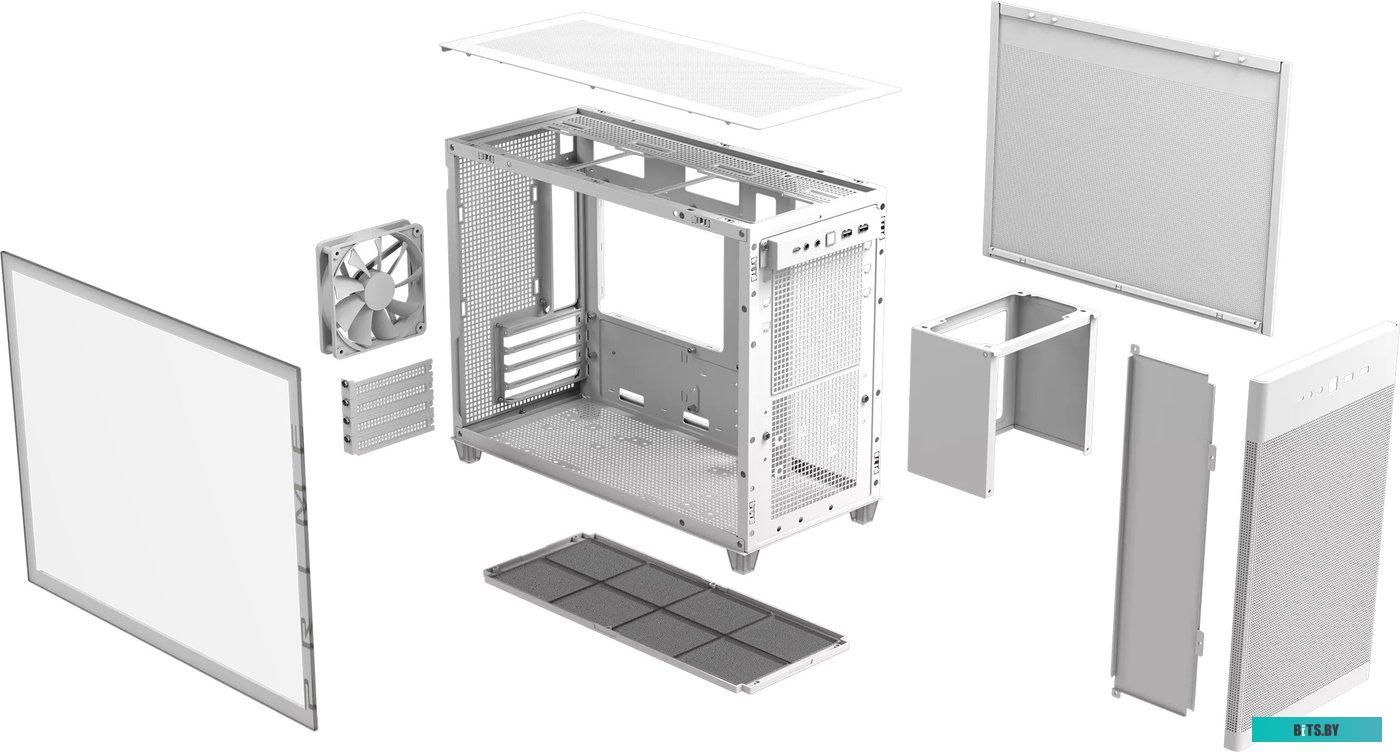 Корпус Asus AP201 PRIME CASE TG WHITE 90DC00G3-B39010