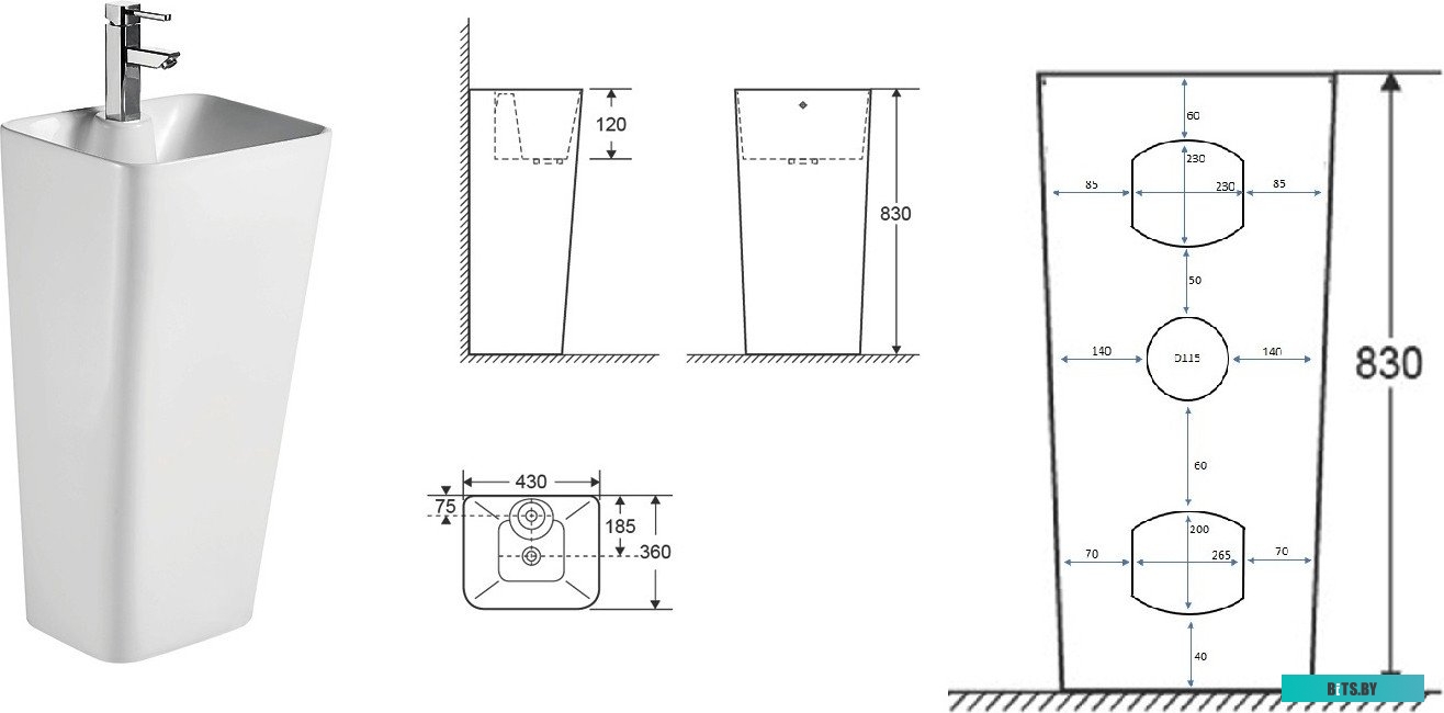 Резинка ролика Cet CET7830 (2NG94110) для Kyocera TASKalfa 1800/1801/2200/2201