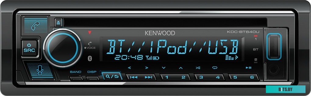 KDC-BT640U Автомагнитола Kenwood KDC-BT640U 1DIN 4x50Вт v4.2 AUX DSP 2