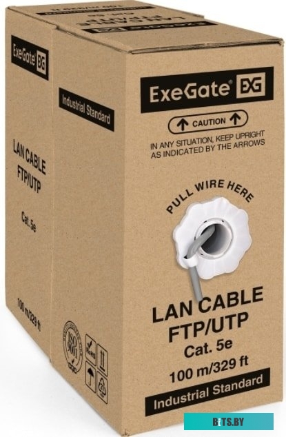 Кабель информационный Hyperline UUTP4-C5E-S24-IN-PVC-GY-100 359743