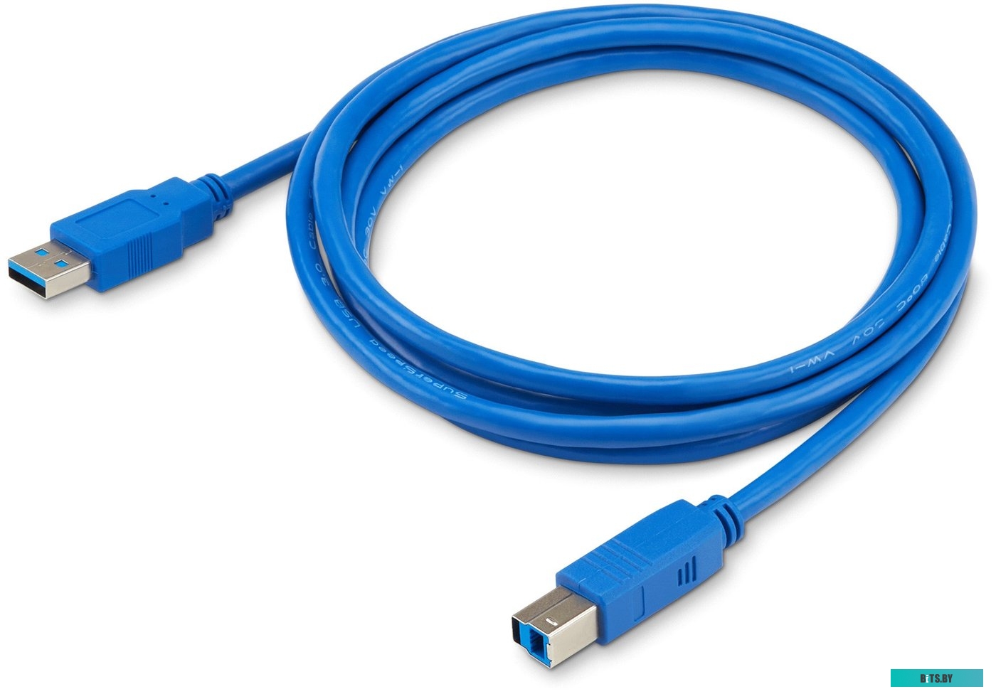 Кабель Buro USB3.0-AM/BM (USB A(m) - USB B(m), 1.8м, синий)