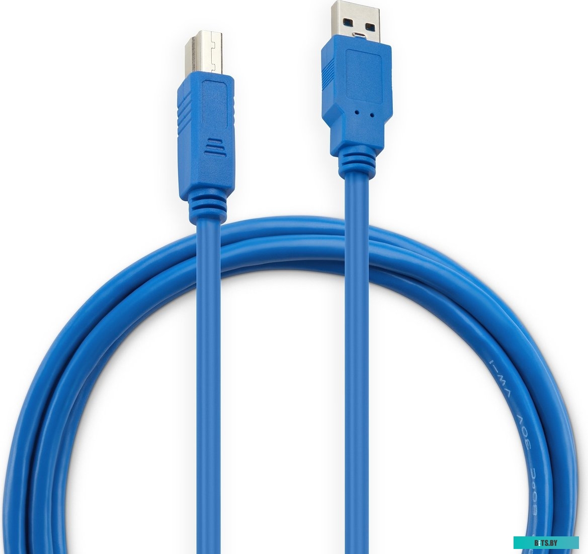 Кабель Buro USB3.0-AM/BM (USB A(m) - USB B(m), 1.8м, синий)