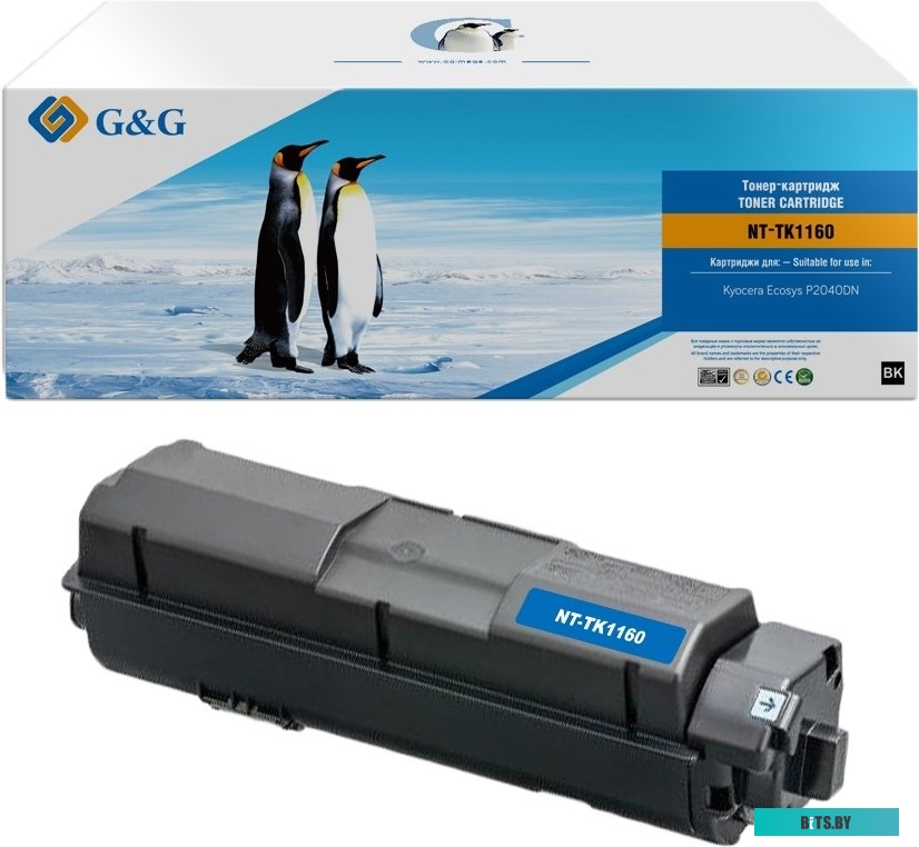 Картридж лазерный G&G GG-TK1160 черный (7200стр.) для Kyocera Ecosys P2040