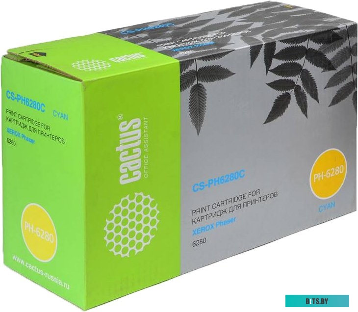Картридж Cactus CS-PH6280C, 106R01400, голубой