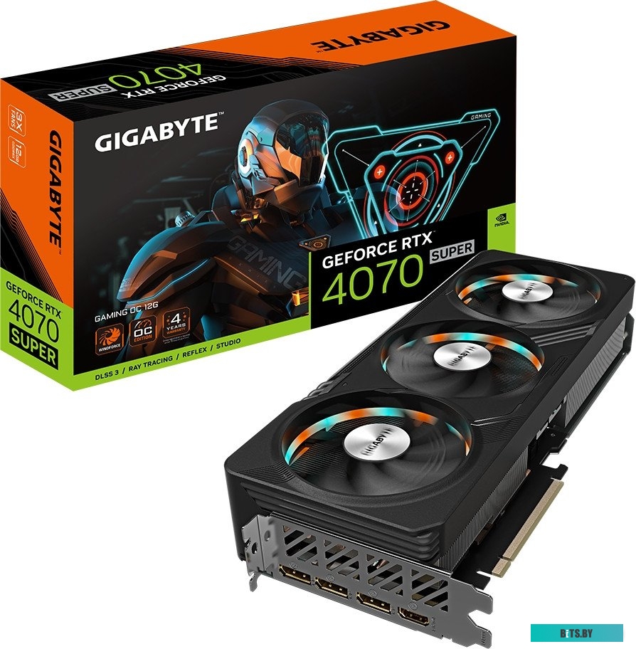 Видеокарта Gigabyte GeForce RTX 4070 Super Gaming OC 12G GV-N407SGAMING OC-12GD
