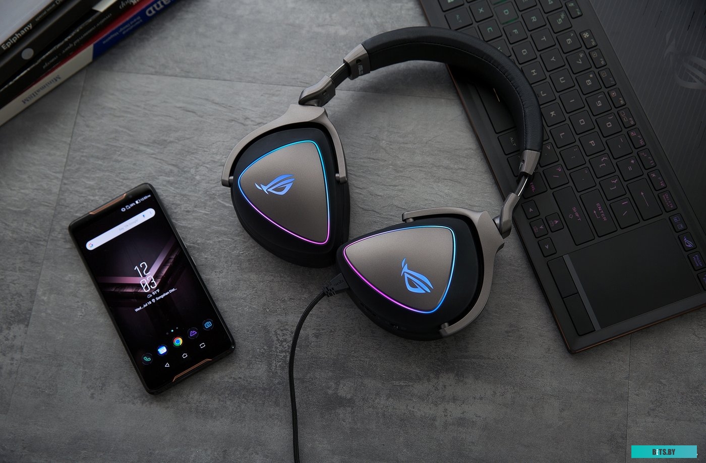 Гарнитура проводная ASUS ROG Delta Core, Mini jack, Черный 90YH00Z1-B1UA00