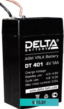 Аккумулятор Delta DT 401 (4В/1 А·ч)