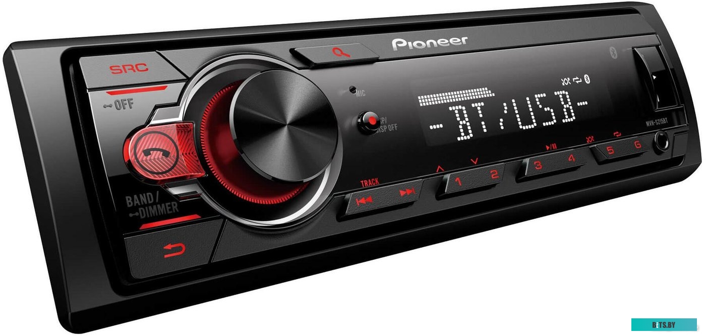 MVH-S215BT Автомагнитола Pioneer MVH-S215BT 1DIN 4x50Вт RDS
