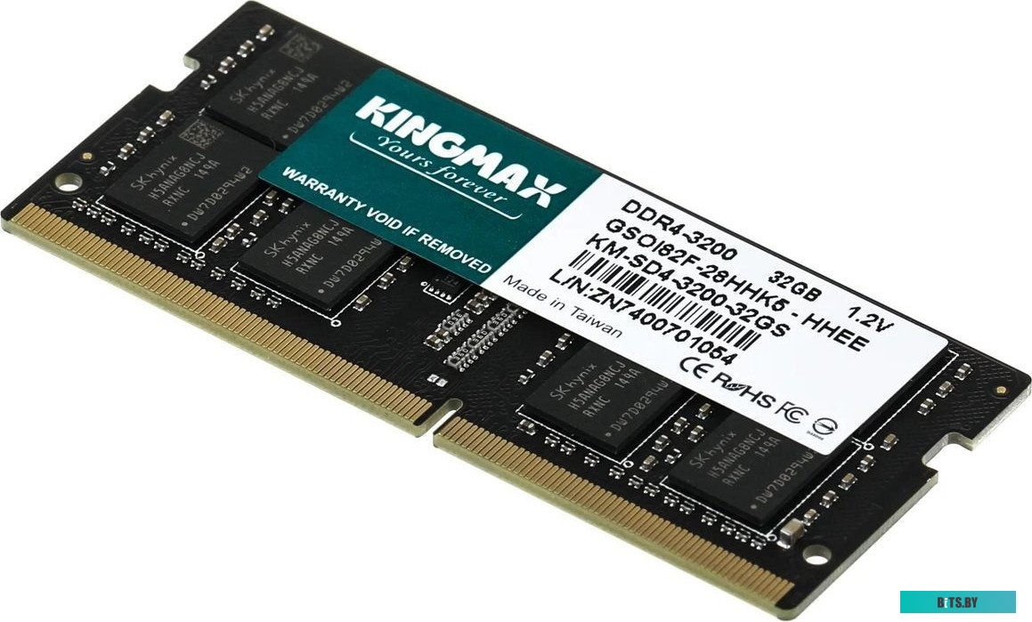 Оперативная память Kingmax KM-SD4-3200-32GS 32GB DDR4 3200MHz