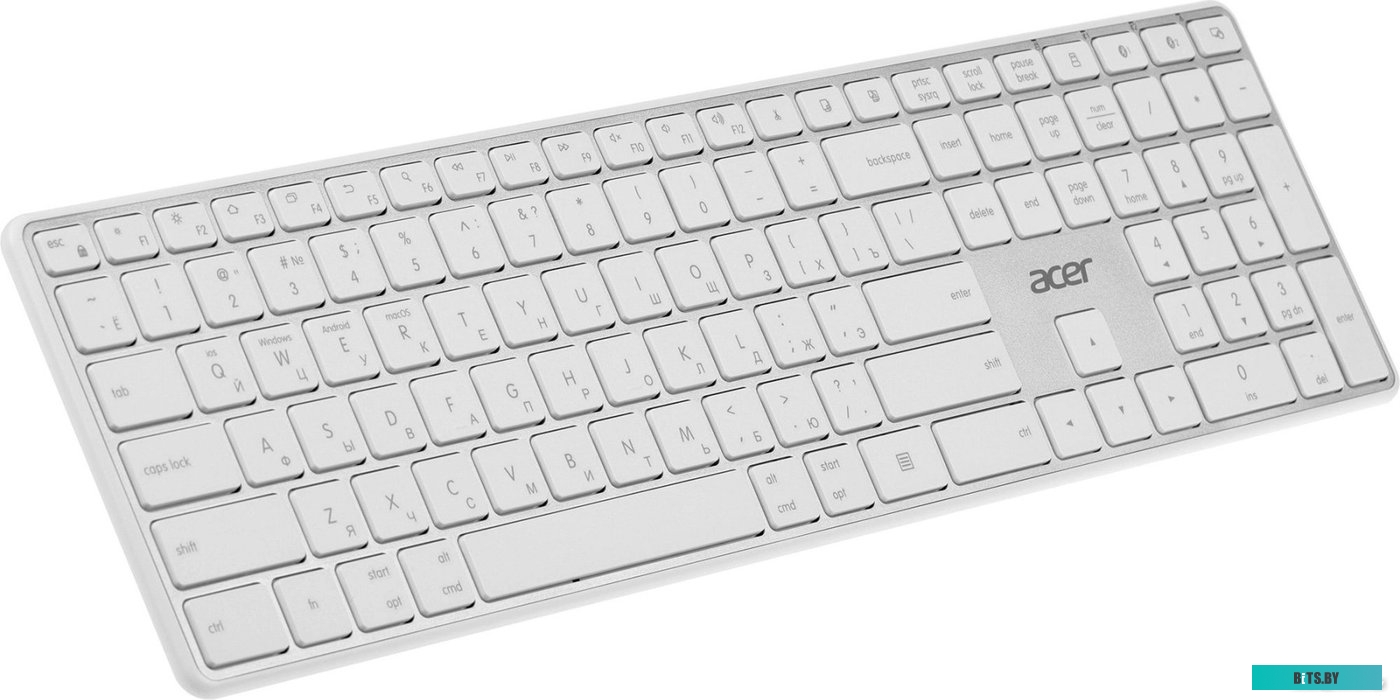 Клавиатура Acer OKR301 (белый/серебристый) <ZL.KBDEE.015>